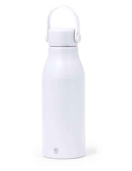 Botella agua de aluminio reciclado Ávila con asa transporte sin BPA 700ml PERSONALIZABLE