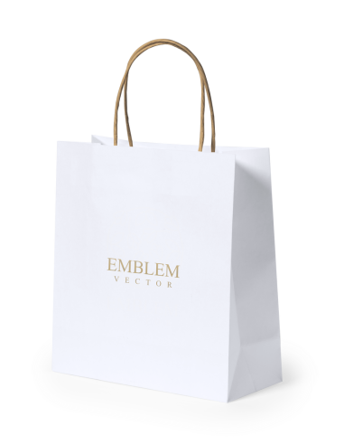 Bolsa de papel reciclado pequeña Tarragona 100g/m2 PERSONALIZABLE