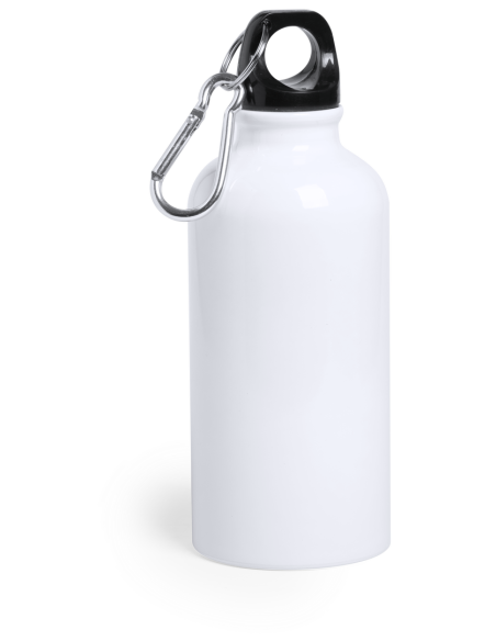 Botella agua de aluminio Mittagong con mosquetón sin BPA 400ml PERSONALIZABLE