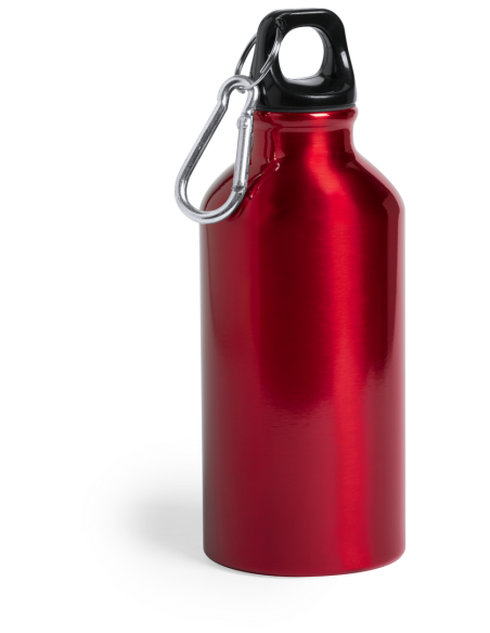 Botella agua de aluminio Mittagong con mosquetón sin BPA 400ml PERSONALIZABLE