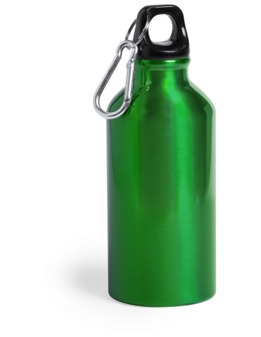 Botella agua de aluminio Mittagong con mosquetón sin BPA 400ml PERSONALIZABLE