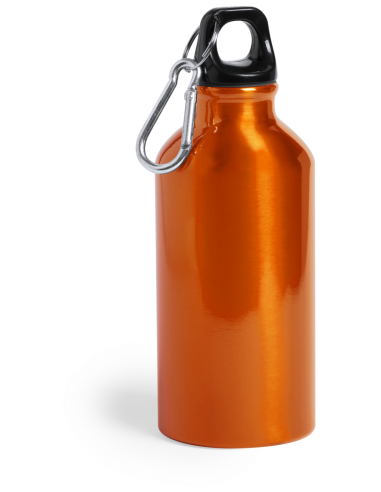 Botella agua de aluminio Mittagong con mosquetón sin BPA 400ml PERSONALIZABLE