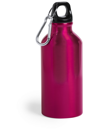 Botella agua de aluminio Mittagong con mosquetón sin BPA 400ml PERSONALIZABLE