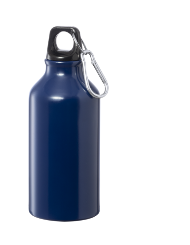 Botella agua de aluminio Mittagong con mosquetón sin BPA 400ml PERSONALIZABLE