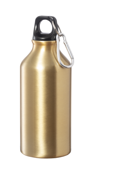 Botella agua de aluminio Mittagong con mosquetón sin BPA 400ml PERSONALIZABLE