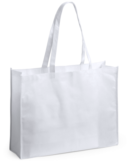 Bolsa de non-woven Watford 80g/m2 asas largas y fuelle varios colores PERSONALIZABLE