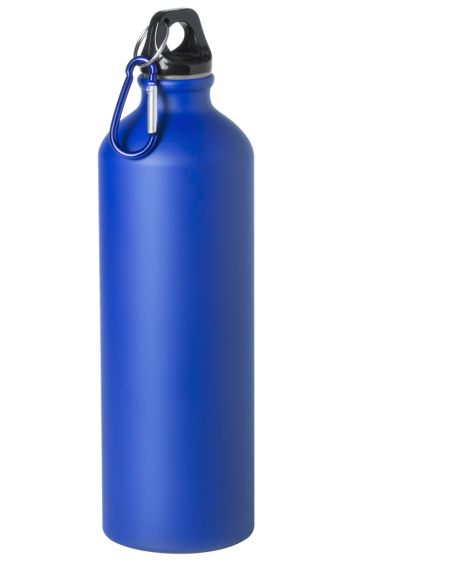 Botella agua de aluminio Siegen con mosquetón sin BPA 800ml PERSONALIZABLE
