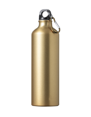 Botella agua de aluminio Siegen con mosquetón sin BPA 800ml PERSONALIZABLE