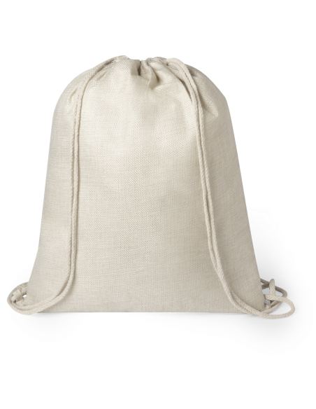 Bolsa de tela Santander poliéster con cuerdas especial sublimación PERSONALIZABLE