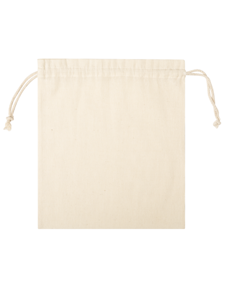 Bolsa de tela Alcorcón algodón con cuerdas para regalo 105g/m2 natur PERSONALIZABLE