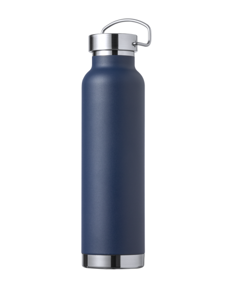 Botella agua de acero inoxidable Semarang doble capa tapón con asa 650ml PERSONALIZABLE