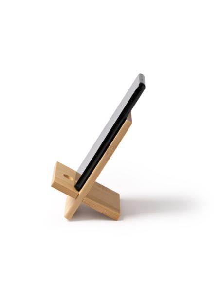 Soporte para teléfono móvil de bambú Haría PERSONALIZABLE