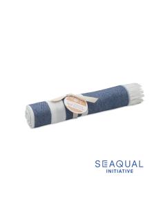 Toalla de playa SEAQUAL® algodón y poliéster reciclado 300g/m2 PERSONALIZABLE