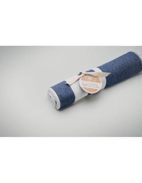Toalla de playa SEAQUAL® algodón y poliéster reciclado 300g/m2 PERSONALIZABLE