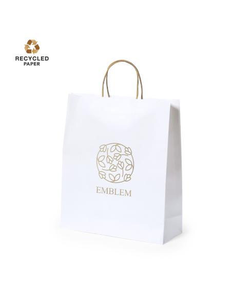 Bolsa de papel reciclado grande Castellón 100g/m2 PERSONALIZABLE