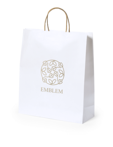 Bolsa de papel reciclado grande Castellón 100g/m2 PERSONALIZABLE