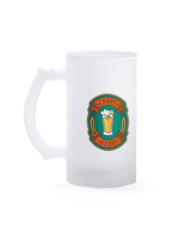 Jarra de cristal para cerveza Arafo especial sublimación 500ml PERSONALIZABLE