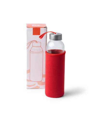 Botella de cristal Tirajana con funda de neopreno sin BPA 500ml PERSONALIZABLE