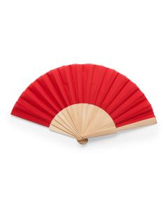 Abanico Alajeró de varillas de madera y tela poliéster en colores PERSONALIZABLE 2