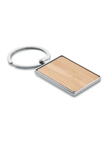 Llavero rectangular y bambú