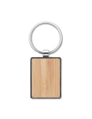 Llavero rectangular y bambú