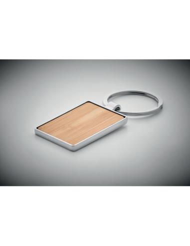 Llavero rectangular y bambú