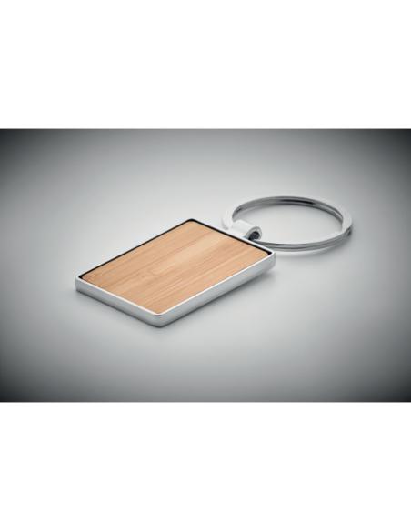 Llavero rectangular y bambú
