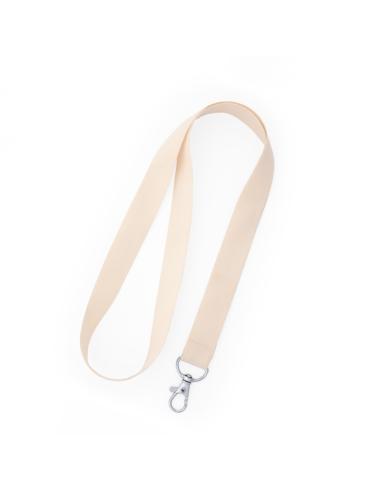 Lanyard de algodón Tuineje con mosquetón metálico PERSONALIZABLE
