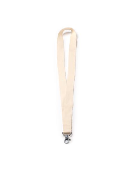 Lanyard de algodón Tuineje con mosquetón metálico PERSONALIZABLE