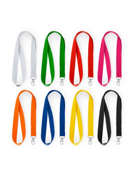 Lanyard de RPET Valsequillo con mosquetón metálico PERSONALIZABLE