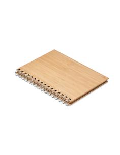 Libreta A5 de bambú anillas