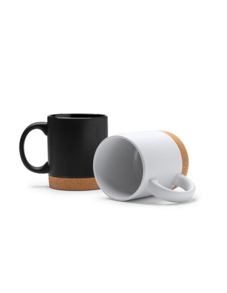 Taza cerámica Palm-mar con base de corcho 320ml PERSONALIZABLE
