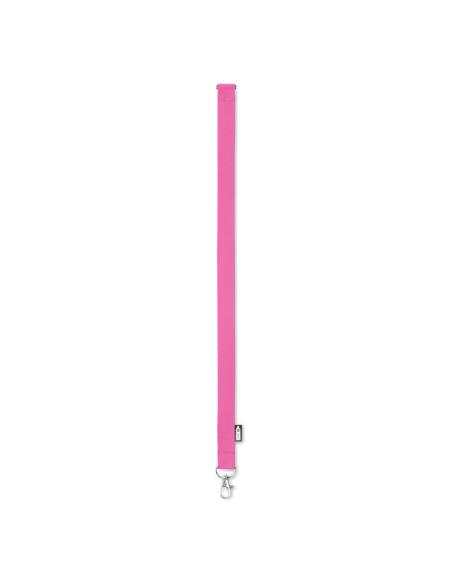 Lanyard de RPET Surabaya con mosquetón metálico y cierre de seguridad PERSONALIZABLE