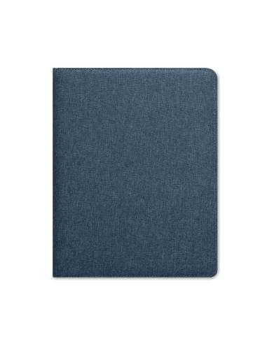 Carpeta porta documentos A4 jaspeado de RPET Utrecht con bloc de notas y bolsillos PERSONALIZABLE