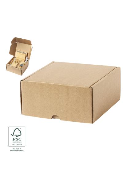 Caja presentación Vigo de cartón reciclado pequeña PERSONALIZABLE