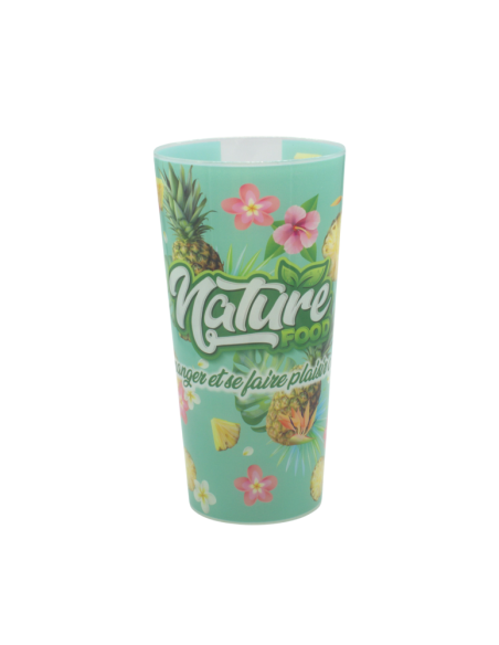 Vaso de PP reutilizable rígido Beer full color 500ml PERSONALIZABLE