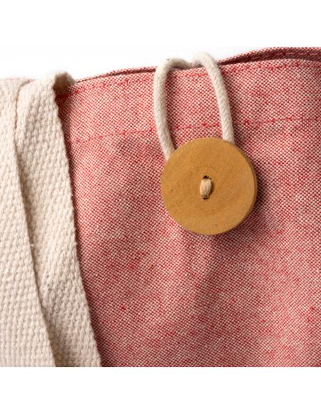 Bolsa de algodón reciclado Tejina 300g/m2 con fuelle PERSONALIZABLE