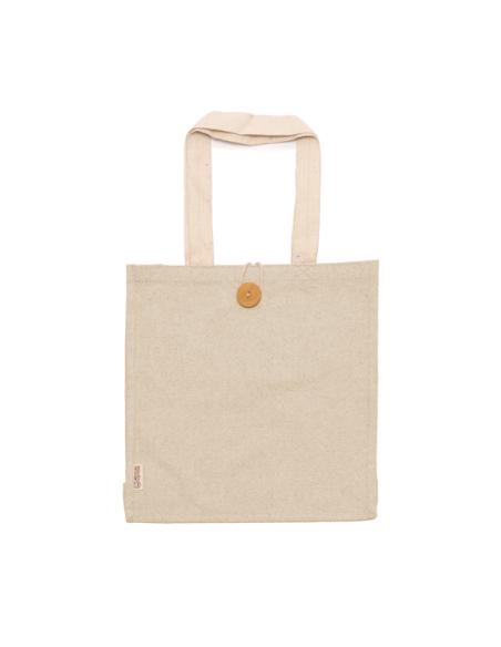 Bolsa de algodón reciclado Tejina 300g/m2 con fuelle PERSONALIZABLE