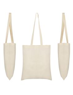 Bolsa de tela La Palma algodón 140g/m2 beige asas largas PERSONALIZABLE 2