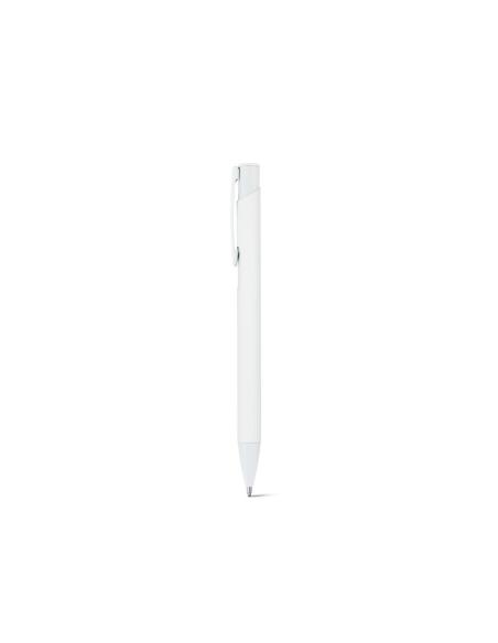CLINT. Bolígrafo de aluminio reciclado (100% rAL) con acabado de goma