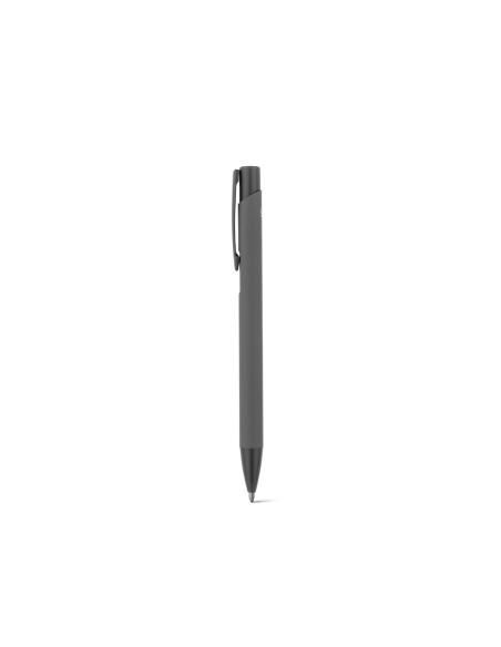 CLINT. Bolígrafo de aluminio reciclado (100% rAL) con acabado de goma