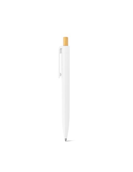 ZARA. Bolígrafo de ABS reciclado (100% rABS) con botón de bambú