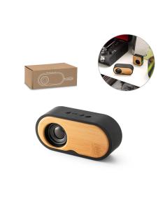 TILLY. Altavoz portátil de 3W con 5h de autonomía, fabricado en bambú y ABS reciclado (100% rABS)