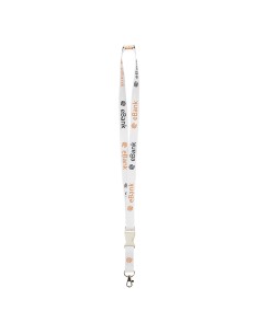 Lanyard de PLA Nueremberg con mosquetón metálico y hebilla clic-clac PERSONALIZABLE 2