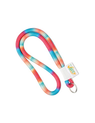 Lanyard tubular Douglas a todo color con etiqueta PERSONALIZABLE