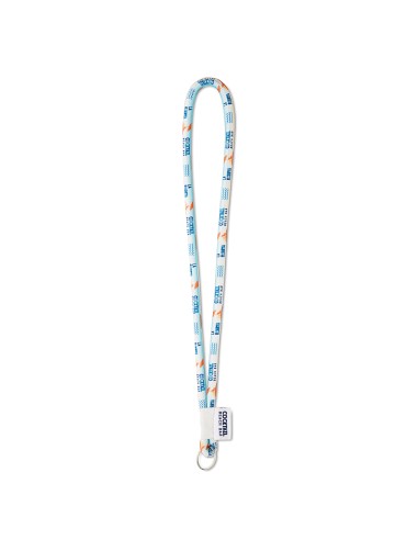 Lanyard tubular Douglas a todo color con etiqueta PERSONALIZABLE