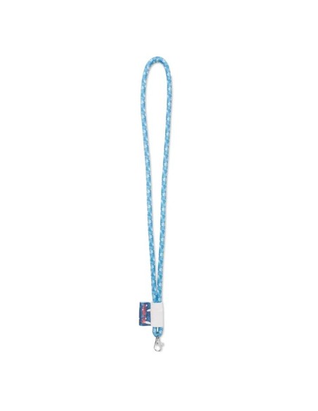 Lanyard tubular Douglas a todo color con etiqueta PERSONALIZABLE