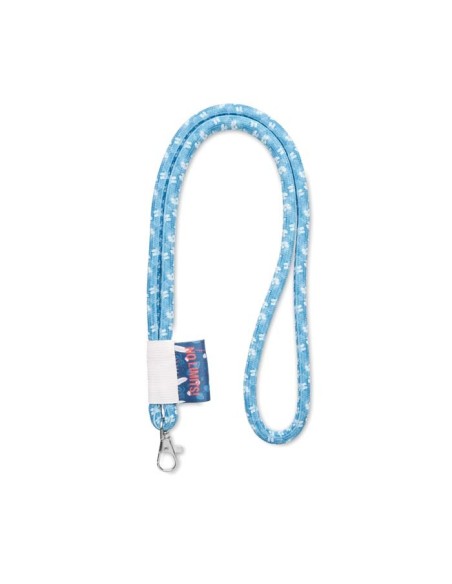 Lanyard tubular Douglas a todo color con etiqueta PERSONALIZABLE