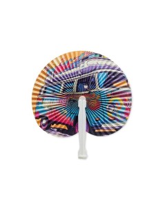 Abanico pai pai de ABS y papel imprimible a todo color PERSONALIZABLE
