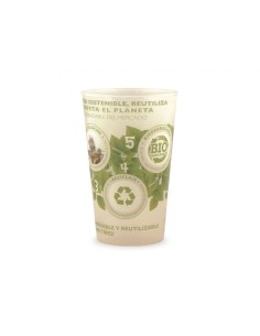 Vaso de PP reutilizable biodegradable Sonus 500ml PERSONALIZABLE